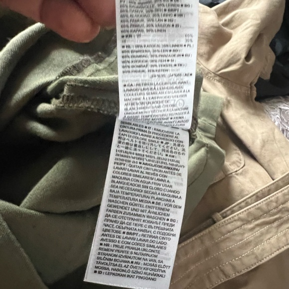 Converse OLIVE GREEN Belted Denim Women's‎ Romper, Size Small NWT - Picture 8 of 9